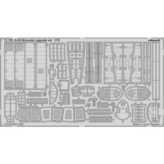 Eduard 72703 1/72 Martin B-26 Marauder Upgrade Detail set for Eduard kits
