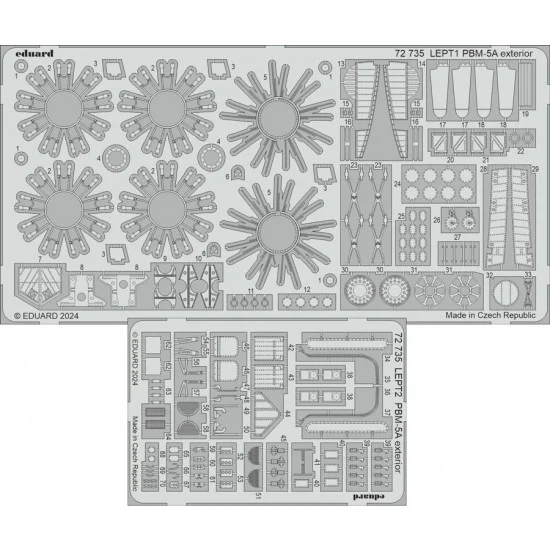 Eduard 72735 1/72 Martin PBM-5A Mariner Exterior Detail Parts for Academy kits