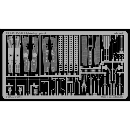 Eduard 73255 1/72 Lockheed P-38J Lightning Colour Photoetch Set Vol.1 for Academy kit