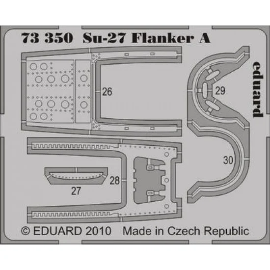 Eduard 73350 1/72 Sukhoi Su-27 Flanker A Colour Photoetch Set Vol.1 for ICM kit