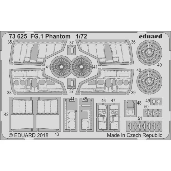 Eduard 73625 1/72 FG.1 Phantom PE set for Airfix kits - Model Planes