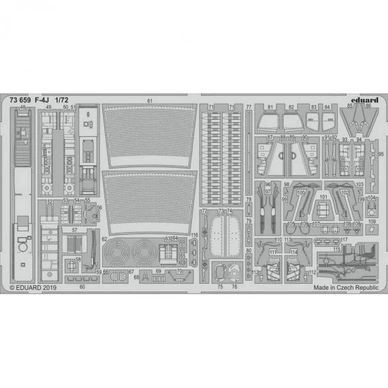 Eduard 73659 1/72 McDonnell Douglas F-4J Detail Set for Academy kits