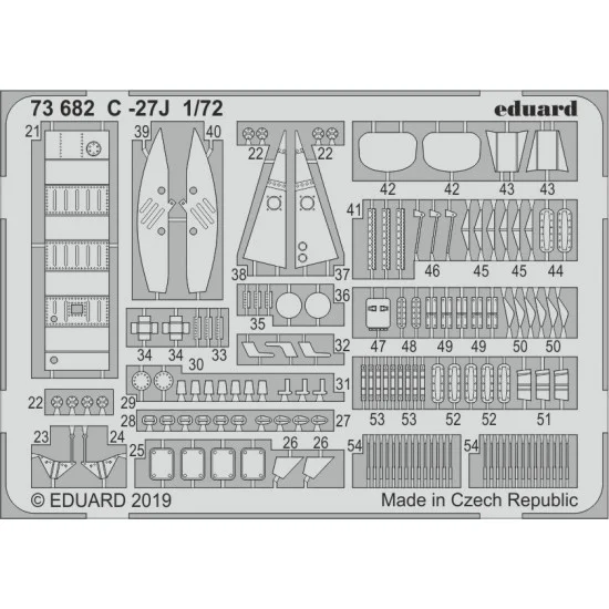 Eduard 73682 1/72 Alenia C-27J Spartan Detail Set for Italeri kits
