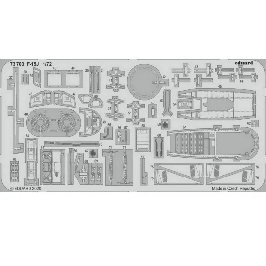 Eduard 73703 1/72 Mitsubishi F-15J Detail set for Great Wall Hobby kits