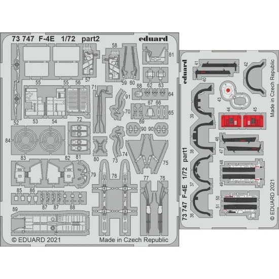 Eduard 73747 1/72 McDonnell Douglas F-4E Phantom II Detail Set for FINE Molds