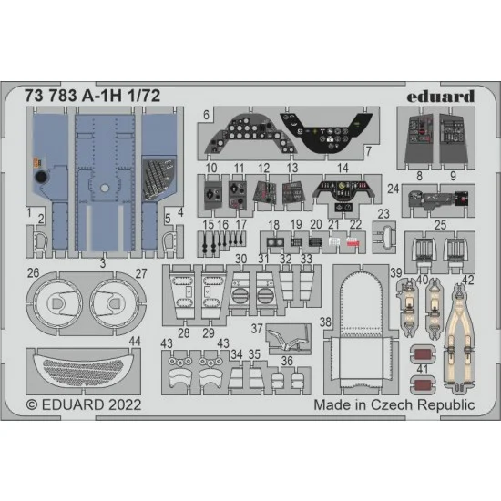 Eduard 73783 1/72 Douglas A-1H Skyraider Detail set for Hasegawa/Hobby 2000 kits