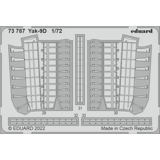 Eduard 73787 1/72 Yakovlev Yak-9D Detail set for Zvezda kits