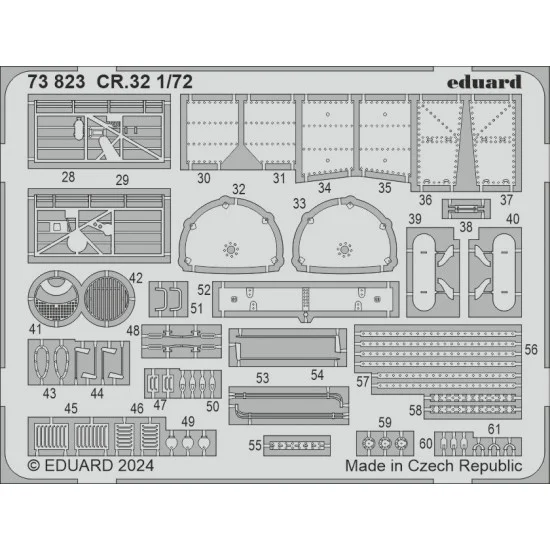 Eduard 73823 1/72 Fiat CR.32 Photo-etched set for Italeri kits
