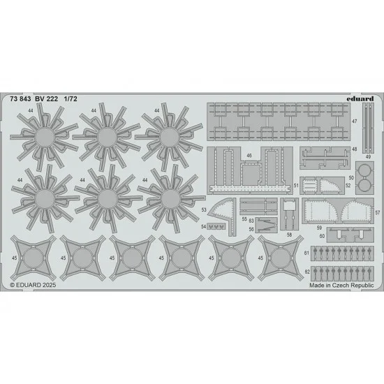 Eduard 73843 1/72 BV 222 Detail Parts (PE set) for Revell kits - Model Planes