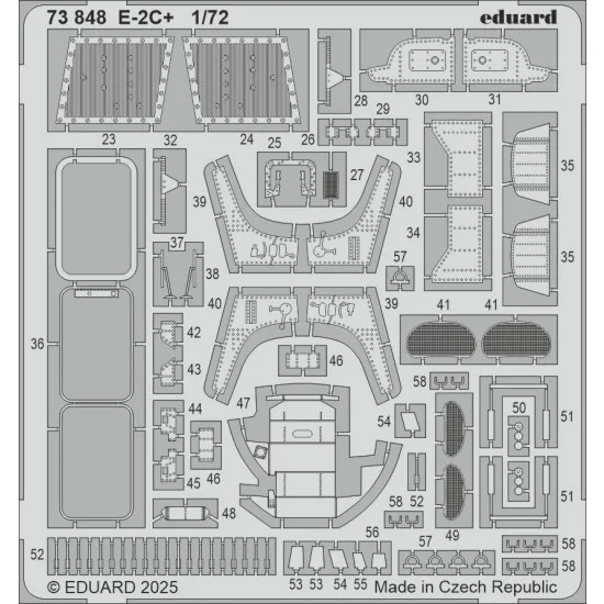 Eduard 73848 1/72 Grumman E-2C+ Hawkeye PE parts for Heller kits