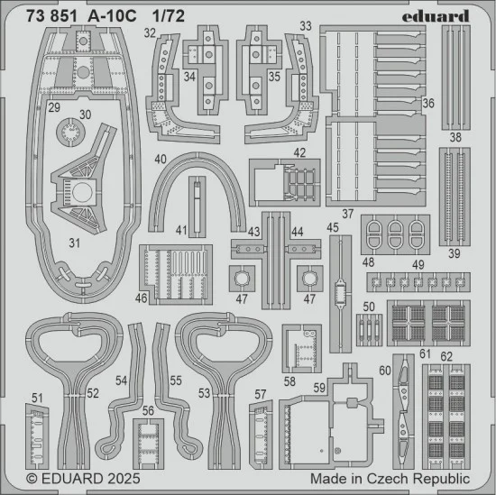 Eduard 73851 1/72 A-10C Thunderbolt II PE set for Great Wall Hobby kits
