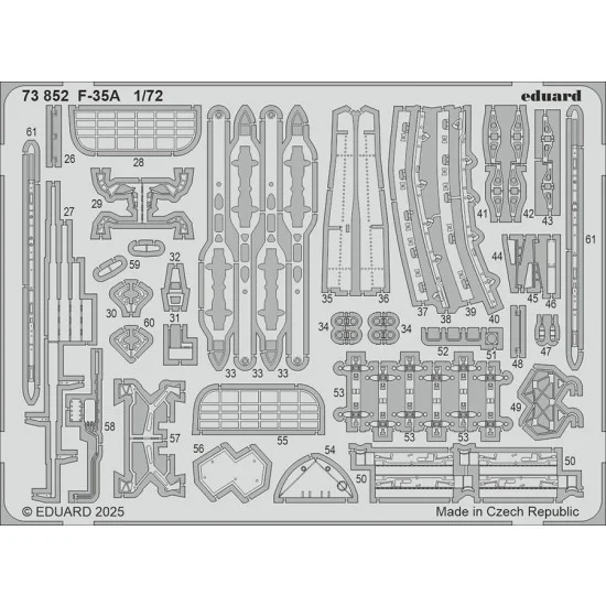 Eduard 73852 1/72 F-35A Lightning II PE set for Revell kits