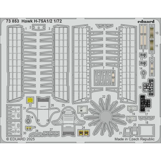 Eduard 73853 1/72 Hawk H-75A1/2 Details (PE) for Arma Hobby kits