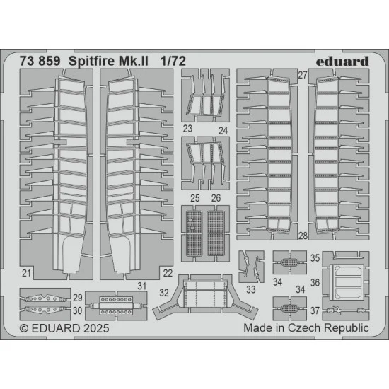 Eduard 73859 1/72 Spitfire Mk.II Photo-etched set for IBG kits