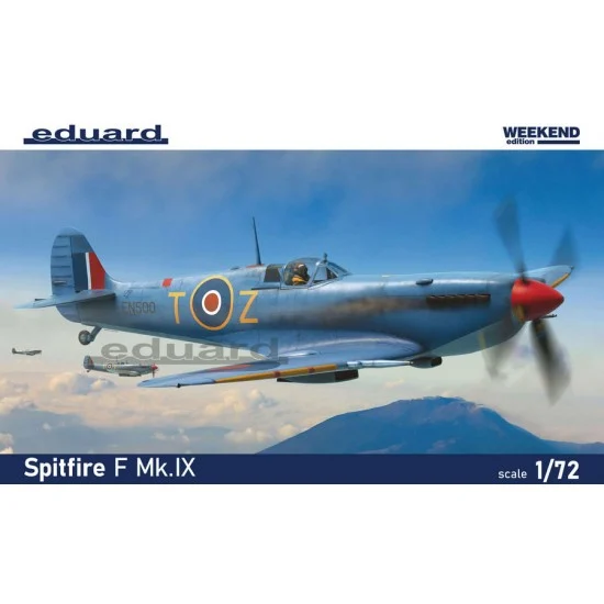 Eduard 7460 1/72 WWII British Supermarine Spitfire F Mk.IX [Weekend Edition] - Model Planes