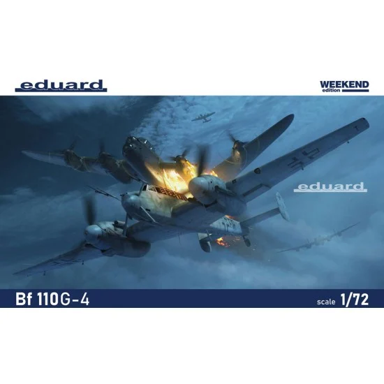 Eduard 7465 1/72 Messerschmitt Bf 110G-4 Twin Engine Heavy Fighter Aircraft [Weekend Edition]