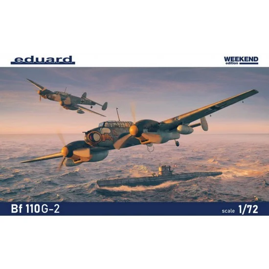 Eduard 7468 1/72 WWII Messerschmitt Bf 110G-2 Twin-engine Multi Role Aircraft [Weekend Edition]