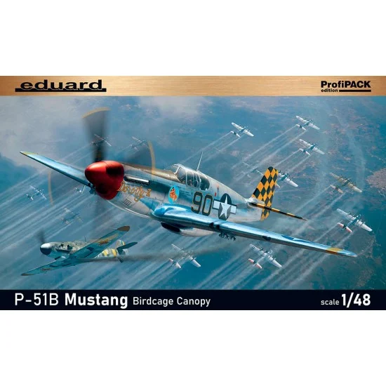 Eduard 82107 1/48 USAAF P-51B Mustang with Standard Birdcage Canopy [ProfiPACK]