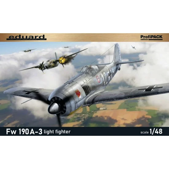 Eduard 82141 1/48 WWII German Focke-Wulf Fw 190A-3 Light Fighter [ProfiPACK]