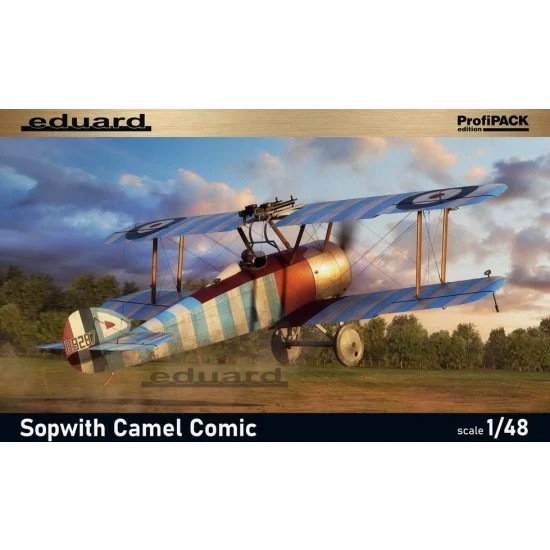 Eduard 82175 1/48 WWI British Sopwith Camel Comic Fighter [Profipack] - Model Planes