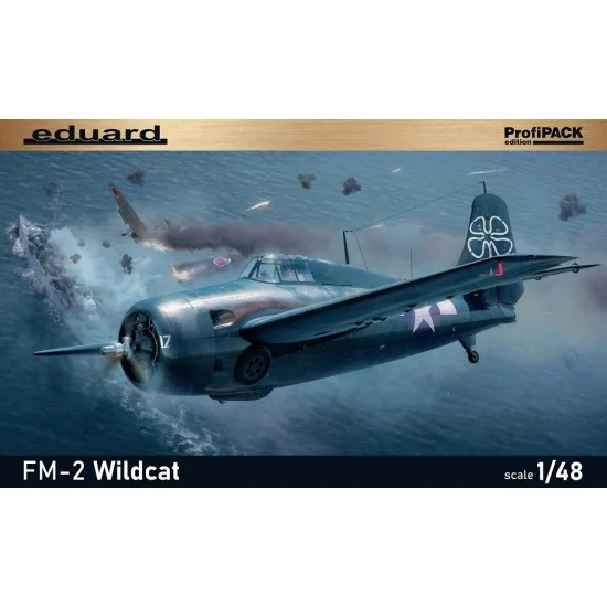 Eduard 82205 1/48 Grumman FM-2 Wildcat Aircraft Carrier-based Fighter [Profipack]