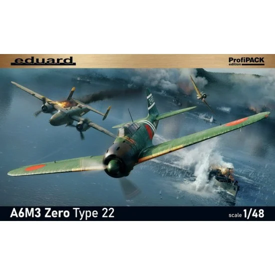 Eduard 82214 1/48 Mitsubishi A6M3 Zero Type 22 [ProfiPACK] - Model Planes