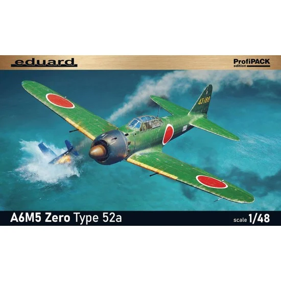 Eduard 82216 1/48 WWII Japanese A6M5 Zero Type 52A Naval Fighter [ProfiPACK] - Model Planes