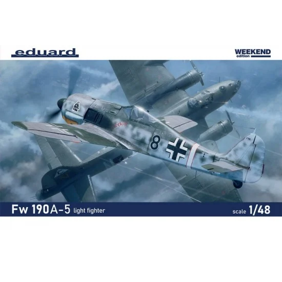 Eduard 84118 1/48 WWII German Focke-Wulf Fw 190A-5 Light Fighter [Weekend Edition]