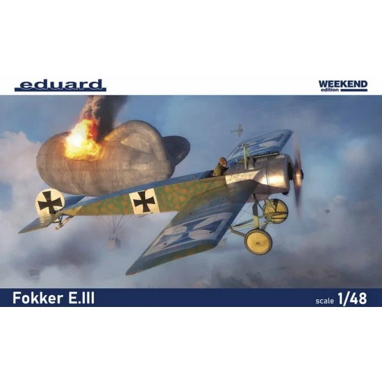 Eduard 8419 1/48 Fokker E.III Fighter [Weekend Edition] - Model Planes
