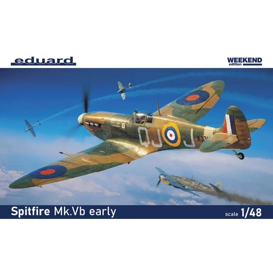 Eduard 84198 1/48 WWII British Fighter Spitfire Mk.Vb Early [Weekend Edition] - Model Planes