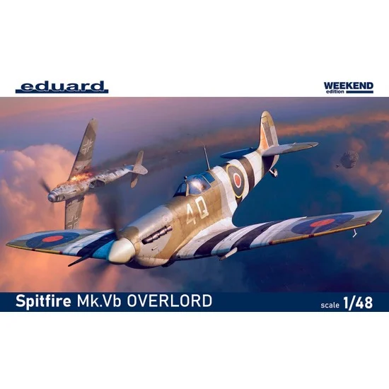 Eduard 84200 1/48 British Supermarine Spitfire Mk.Vb Overlord Fighter [Weekend Edition] - Model Planes