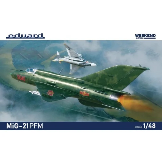 Eduard 84202 1/48 MiG-21PFM, 4th Generation Soviet Supersonic Fighter [Weekend Edition]
