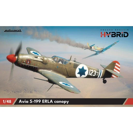 Eduard 948011 1/48 Czechoslovak Avia S-199 Single Engine Fighter with Erla Canopy [HYBRID Edition]