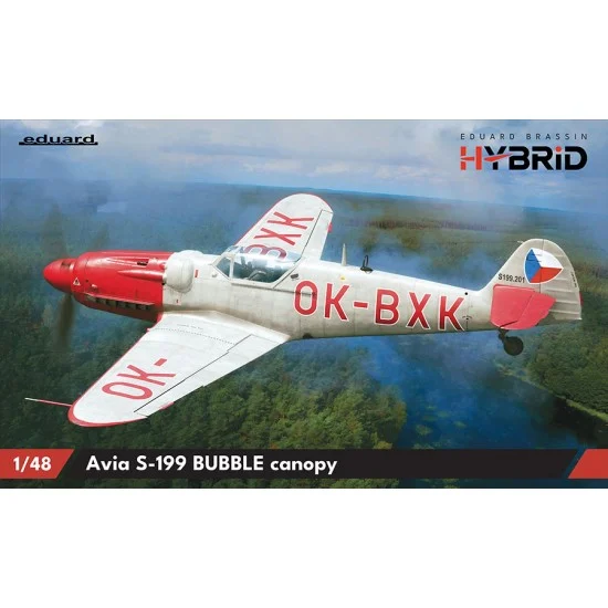Eduard 948012 1/48 Avia S-199 Single Engine Fighter with Bubble Canopy [HYBRID Edition]