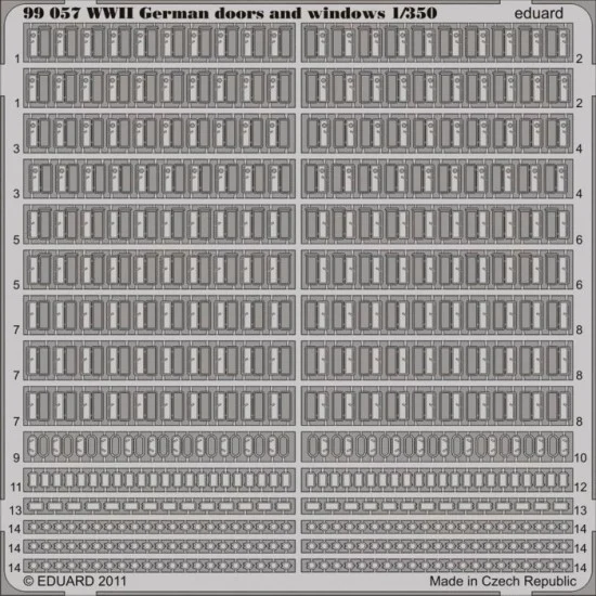 Eduard 99057 1/350 WWII German Doors and Windows - Model Ships & Boats