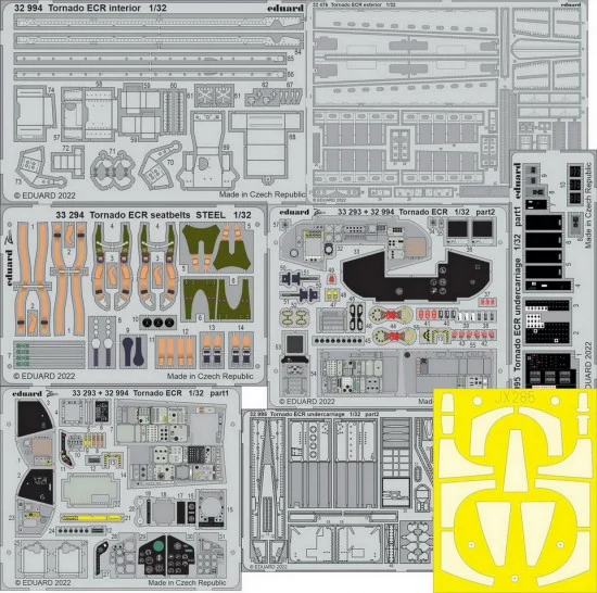Eduard BIG33142 1/32 Panavia Tornado ECR Super Detail Set for Italeri kits - Model Planes