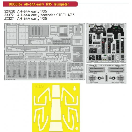 Eduard BIG33164 1/35 Boeing AH-64A Apache Early Super Detail set for Trumpeter kits