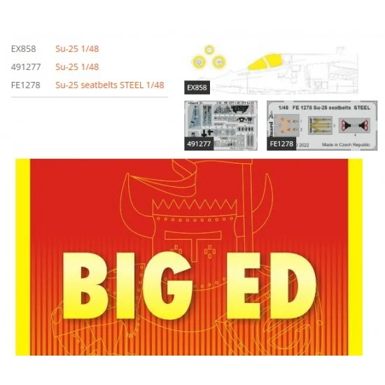Eduard BIG49337 1/48 Sukhoi Su-25 Super Detail Set for Zvezda kits