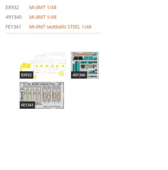 Eduard BIG49370 1/48 Mil Mi-8MT Super Detail Set for Zvezda kits