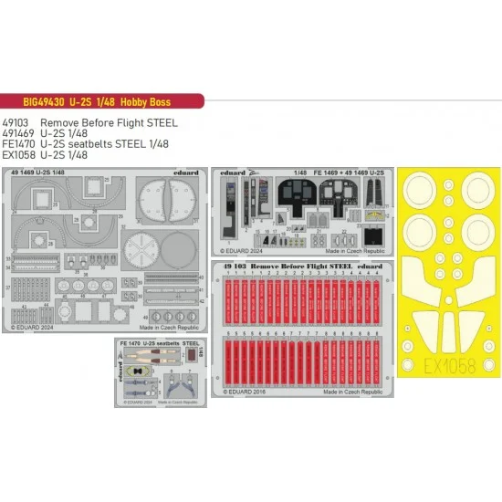 Eduard BIG49430 1/48 U-2S Dragon Lady Super Detail set for Hobby Boss kits