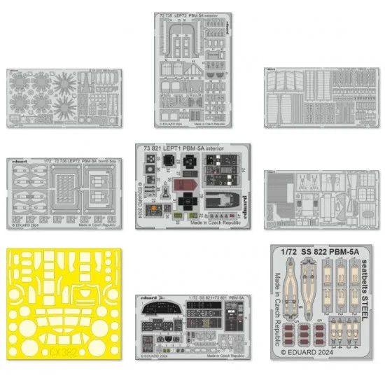 Eduard BIG72180 1/72 Martin PBM-5A Mariner Super Detail Set for Academy kits