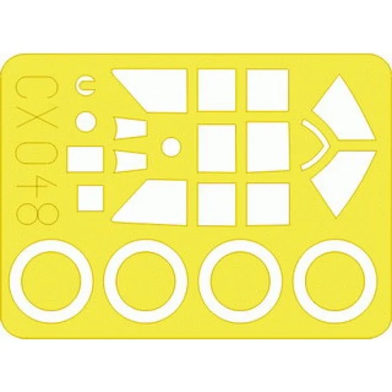 Eduard CX048 1/72 P-47D-20 Thunderbolt Paint Mask for Tamiya kit