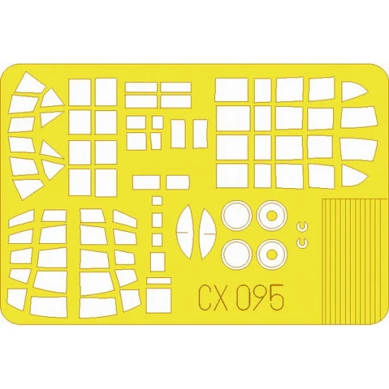 Eduard CX095 1/72 Kawasaki Ki-48 Lily Paint Mask for Hasegawa kit