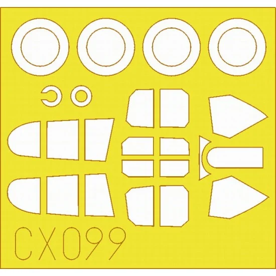 Eduard CX099 1/72 Curtiss P-40E Mk.I Paint Mask for Hasegawa kit