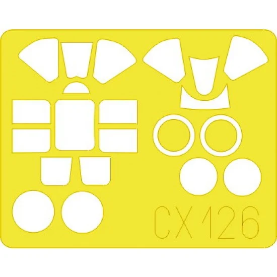 Eduard CX126 1/72 Grumman F6F Hellcat Paint Mask for Academy kit - Model Planes