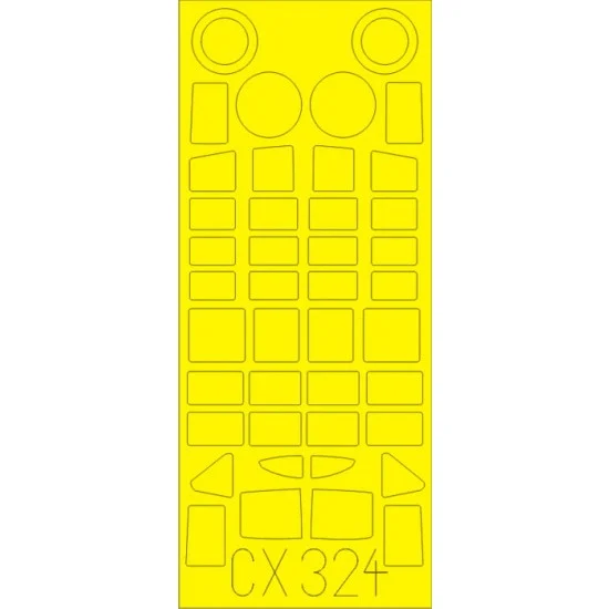 Eduard CX324 1/72 Curtiss SB2C-4 Helldiver Paint Mask for Cyber Hobby kit