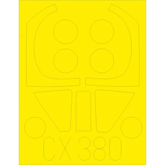 Eduard CX380 1/72 BAe Harrier Gr.1 Paint Mask for Airfix kits - Model Planes