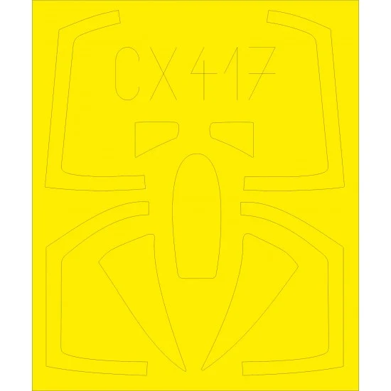 Eduard CX417 1/72 McDonnell Douglas F-4J Phantom II Paint Mask for Academy kit #12421