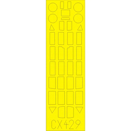 Eduard CX429 1/72 Nakajima B5N2 Kate Paint Mask for Airfix kit #04058 - Model Planes
