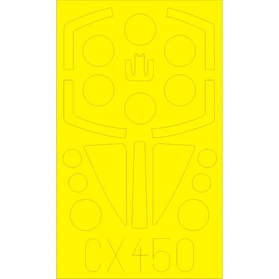 Eduard CX450 1/72 Dassault Mirage F.1 Paint Mask for Special Hobby kit - Model Planes